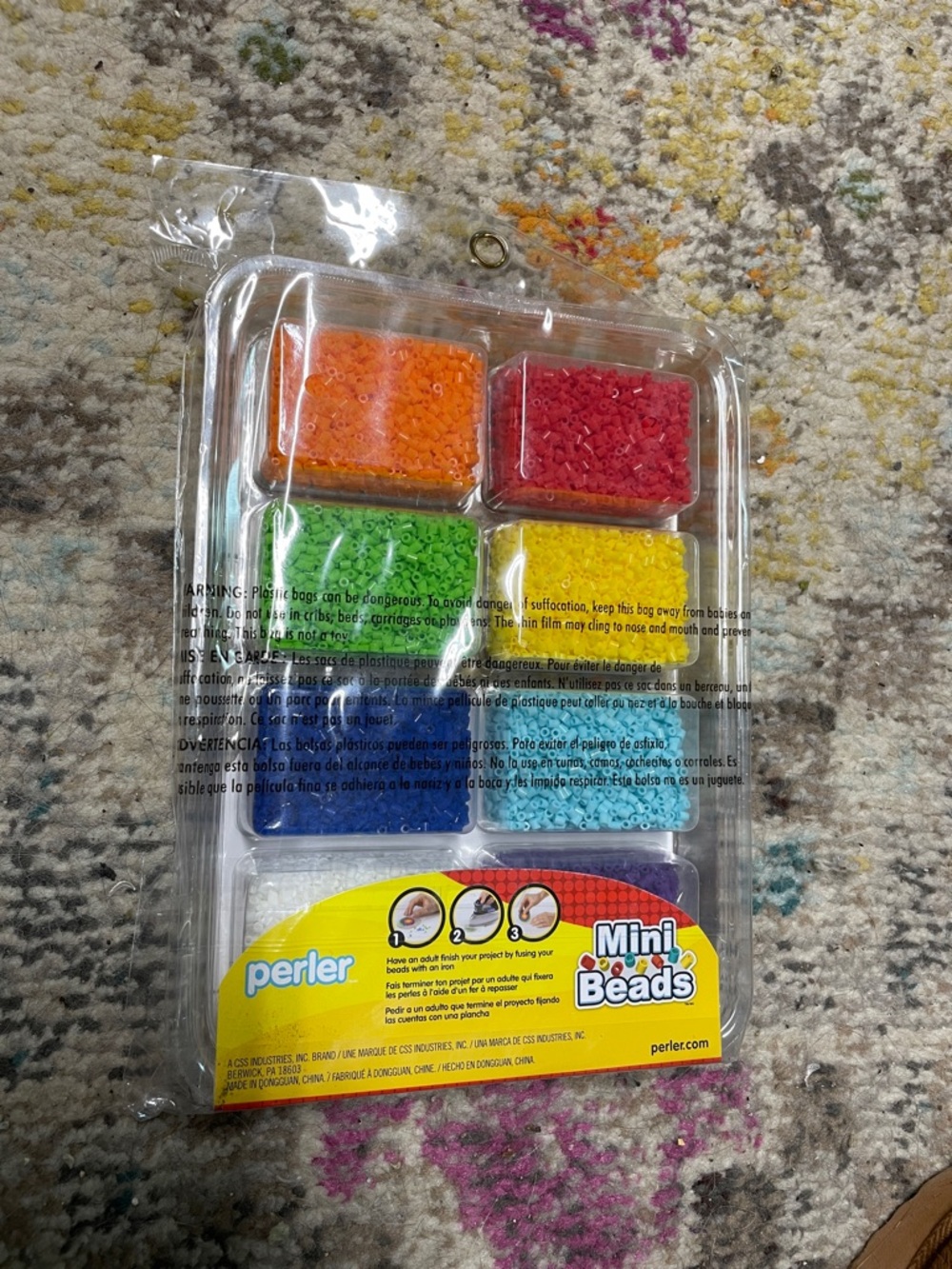 Perler Mini Beads Craft Kit – Bright Multi-Color Set - Picture 2 of 2